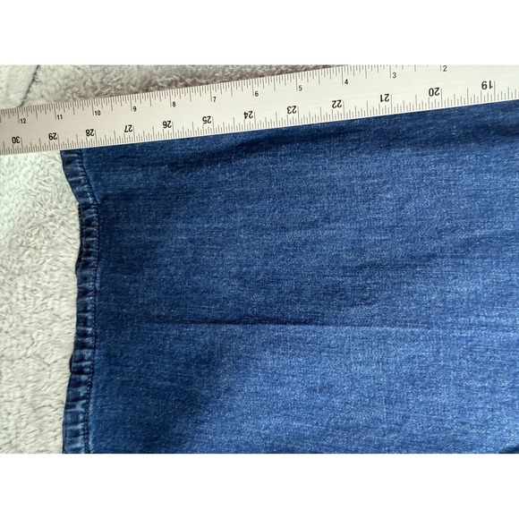 Democracy "Ab"solution Wide Leg Cropped Jeans Women 16W Blue Denim - Picture 3 of 8